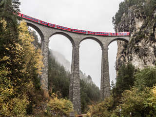 Landwasserviadukt - Brückenpfeiler
