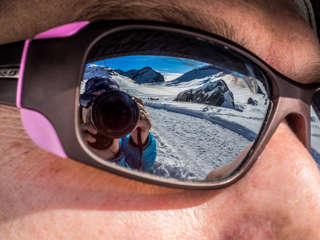 Sonnenbrillenspiegelung