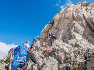 Schlüsselstelle Aiguille d'Arpette