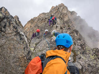 Schlüsselstelle Aiguille de la Cabane