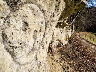 Sandsteinfelsen Teufenthal