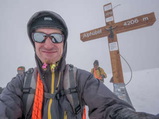 Gipfelkreuz am Alphubel