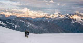 Sonnenaufgang am Alphubeljoch