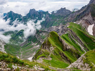 Blick zum Rotsteinpass