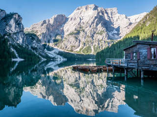 Bootshaus am Pragser Wildsee