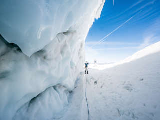 Weissmies Abstieg