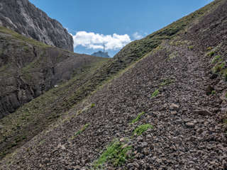 Schotterfeld unter dem Öhrlikopf