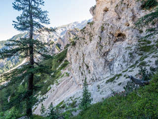 Schutthang am Weg zum Seekofel