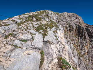 Seilsicherung am Seekofel
