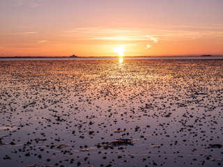 Sonnenuntergang Hallig Oland