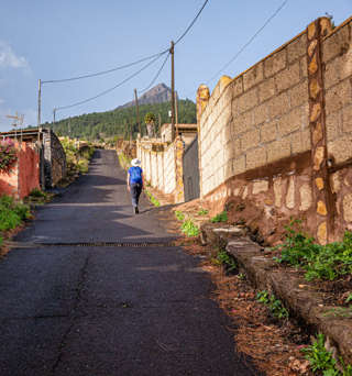 Candelariaweg Start in Arafo