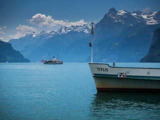 Weg der Schweiz Brunnen Hafen