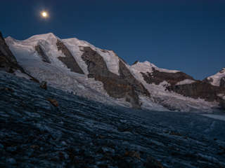 Piz Palü vor Tagesanbruch