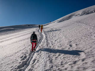 Seilschaft am Piz Palü