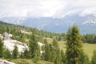 Federasee mit Rifugio Croda da Lago