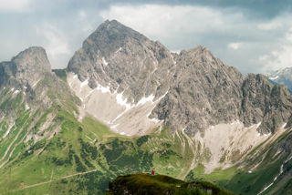 Zafernhorn BLick auf Zitterklapfen