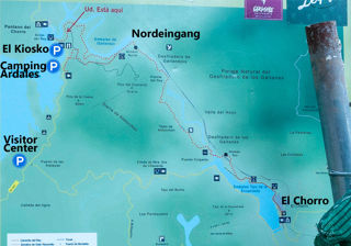 Parkplatzsituation Caminito del Rey