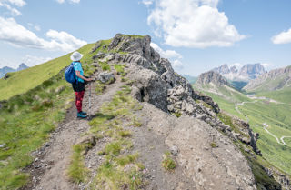 Zum Pordoijoch über den Col de Cuch