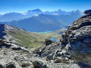 Blick zum Lac des Autannes und Lac de Moiry
