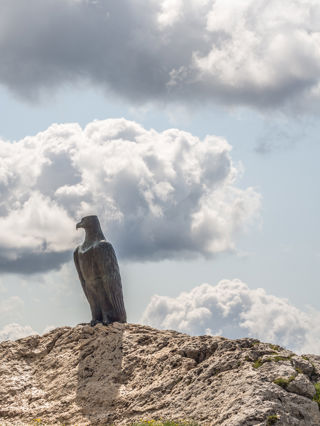 Christomannos Denkmal Rosengarten Hüttenwanderung 2-Tageswanderung