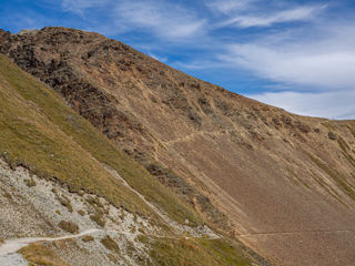 Bröselige Hangquerung Rötelspitze