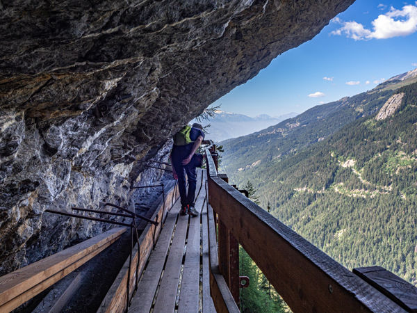 Wanderung entlang der Bisse du Ro